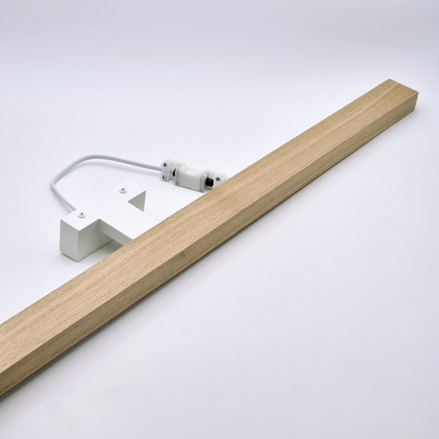 Brilagi - LED Peeglivalgustus vannituppa WOODY MIRROR LED/15W/230V 90 cm IP44 tamm/valge