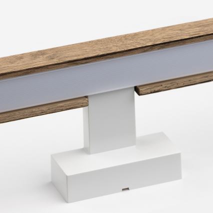 Brilagi - LED Peeglivalgustus vannituppa WOODY MIRROR LED/15W/230V 90 cm IP44 tamm pähkel/valge