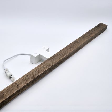 Brilagi - LED Peeglivalgustus vannituppa WOODY MIRROR LED/15W/230V 90 cm IP44 tamm pähkel/valge