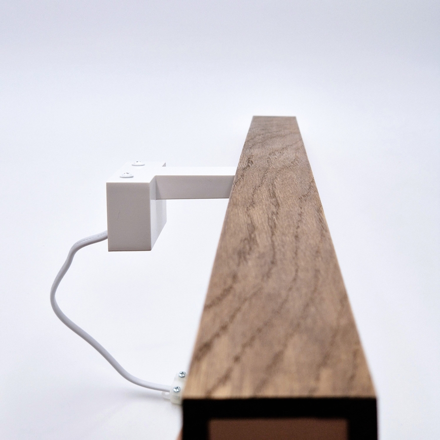 Brilagi - LED Peeglivalgustus vannituppa WOODY MIRROR LED/15W/230V 90 cm IP44 tamm kirss/valge