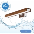Brilagi - LED Peeglivalgustus vannituppa WOODY MIRROR LED/8W/230V 40 cm IP44 tamm kirss/läikiv kroom