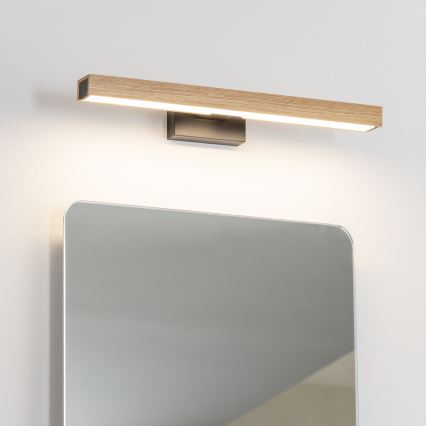 Brilagi - LED Peeglivalgustus vannituppa WOODY MIRROR LED/8W/230V 40 cm IP44 tamm/must