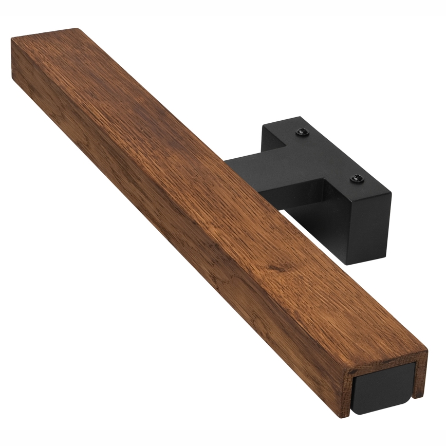 Brilagi - LED Peeglivalgustus vannituppa WOODY MIRROR LED/8W/230V 40 cm IP44 tamm kirss/must