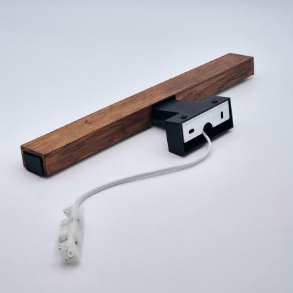 Brilagi - LED Peeglivalgustus vannituppa WOODY MIRROR LED/8W/230V 40 cm IP44 tamm kirss/must