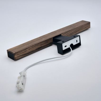 Brilagi - LED Peeglivalgustus vannituppa WOODY MIRROR LED/8W/230V 40 cm IP44 tamm pähkel/must