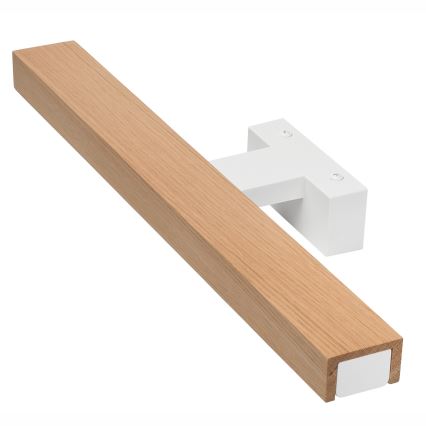 Brilagi - LED Peeglivalgustus vannituppa WOODY MIRROR LED/8W/230V 40 cm IP44 tamm/valge