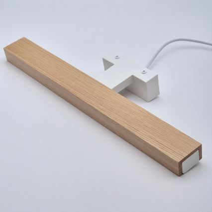 Brilagi - LED Peeglivalgustus vannituppa WOODY MIRROR LED/8W/230V 40 cm IP44 tamm/valge