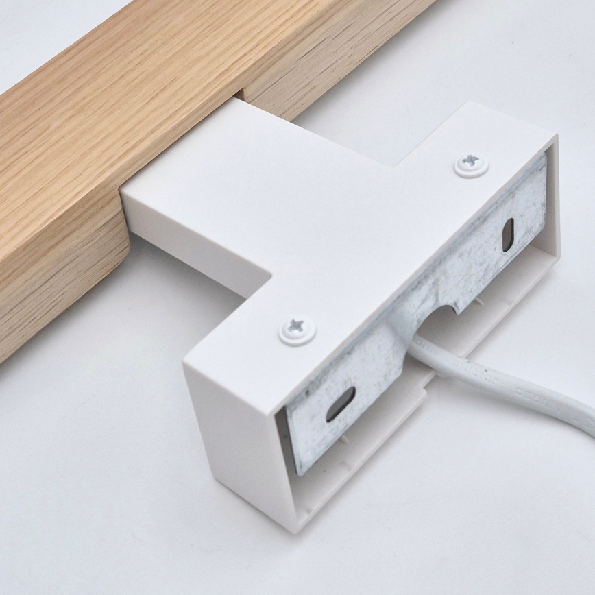 Brilagi - LED Peeglivalgustus vannituppa WOODY MIRROR LED/8W/230V 40 cm IP44 tamm/valge