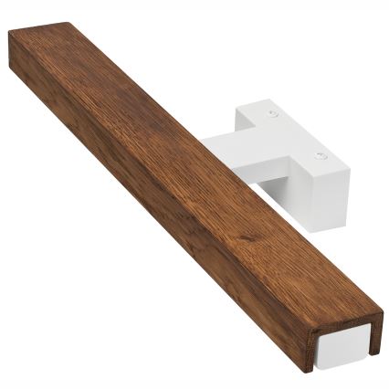 Brilagi - LED Peeglivalgustus vannituppa WOODY MIRROR LED/8W/230V 40 cm IP44 tamm kirss/valge