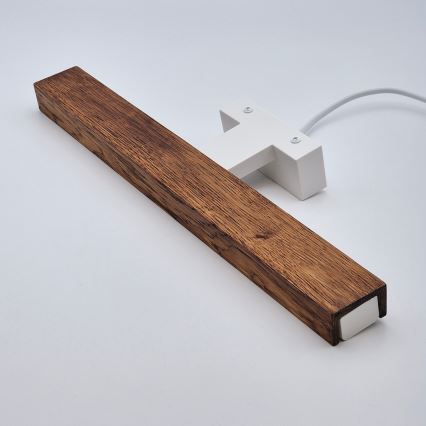 Brilagi - LED Peeglivalgustus vannituppa WOODY MIRROR LED/8W/230V 40 cm IP44 tamm kirss/valge