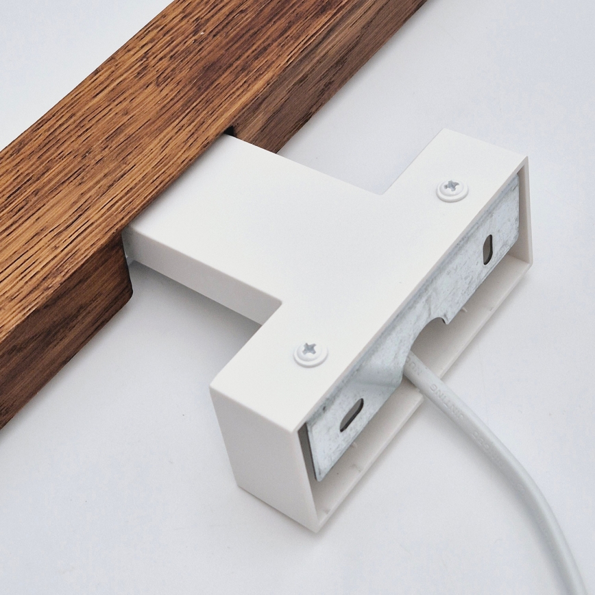 Brilagi - LED Peeglivalgustus vannituppa WOODY MIRROR LED/8W/230V 40 cm IP44 tamm kirss/valge
