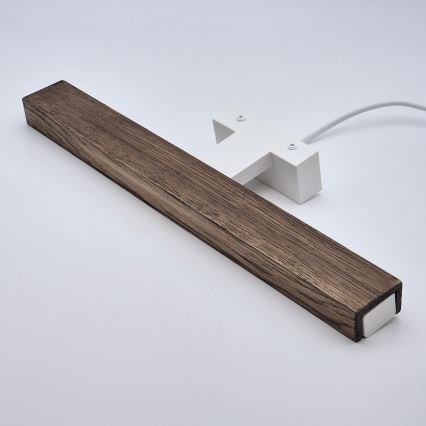 Brilagi - LED Peeglivalgustus vannituppa WOODY MIRROR LED/8W/230V 40 cm IP44 tamm pähkel/valge