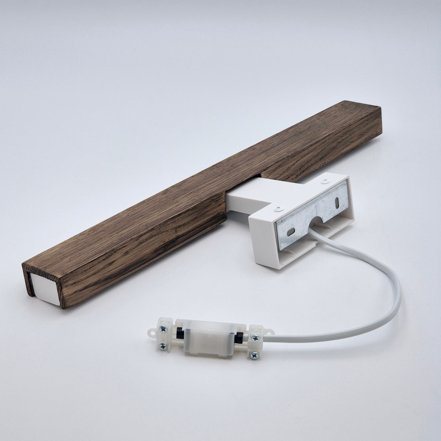 Brilagi - LED Peeglivalgustus vannituppa WOODY MIRROR LED/8W/230V 40 cm IP44 tamm pähkel/valge