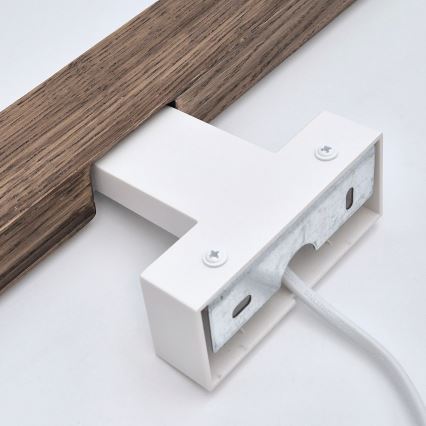 Brilagi - LED Peeglivalgustus vannituppa WOODY MIRROR LED/8W/230V 40 cm IP44 tamm pähkel/valge