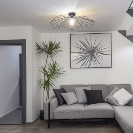 Brilagi - LED pindpaigaldatav lühter CERIA WIRE 1xE27/40W/230V läbimõõt 80 cm must