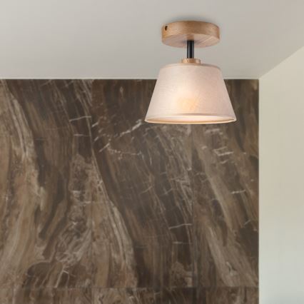 Brilagi - LED  Pinnale kinnitatav lühter ANTHONY 1xE14/60W/230V tamm/beež