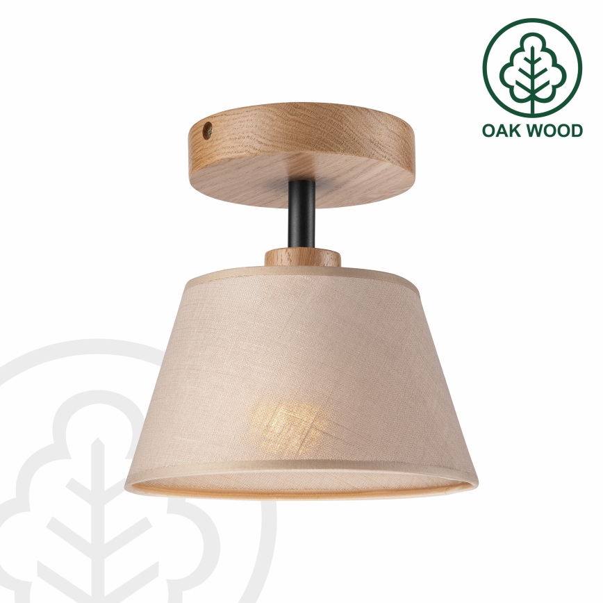 Brilagi - LED  Pinnale kinnitatav lühter ANTHONY 1xE14/60W/230V tamm/beež