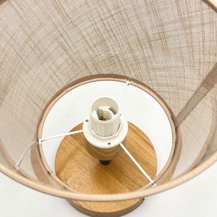 Brilagi - LED  Pinnale kinnitatav lühter ANTHONY 1xE14/60W/230V tamm/beež