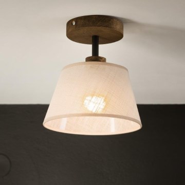 Brilagi - LED  Pinnale kinnitatav lühter ANTHONY 1xE14/60W/230V tamm/beež