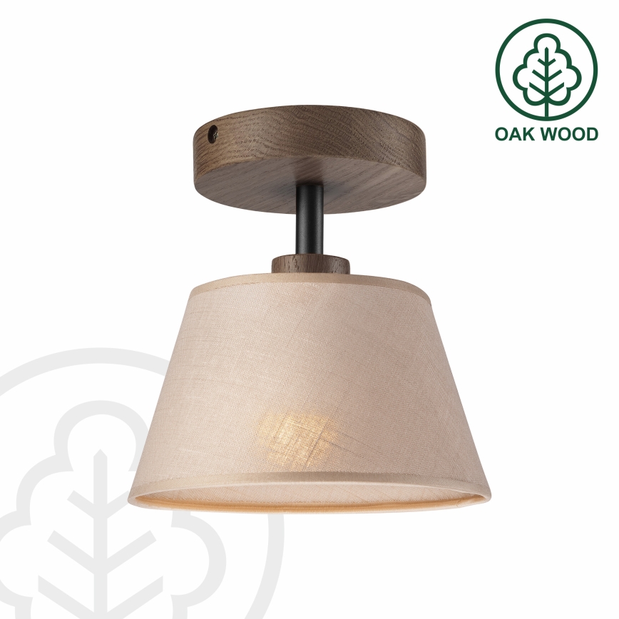 Brilagi - LED  Pinnale kinnitatav lühter ANTHONY 1xE14/60W/230V tamm/beež