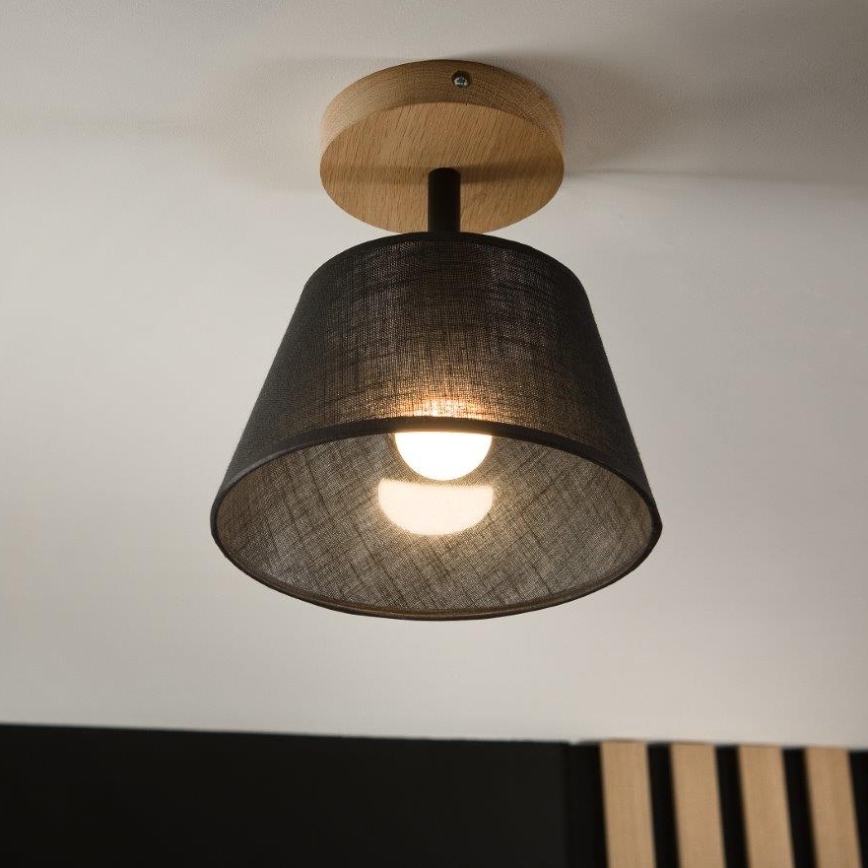 Brilagi - LED  Pinnale kinnitatav lühter ANTHONY 1xE14/60W/230V tamm/must