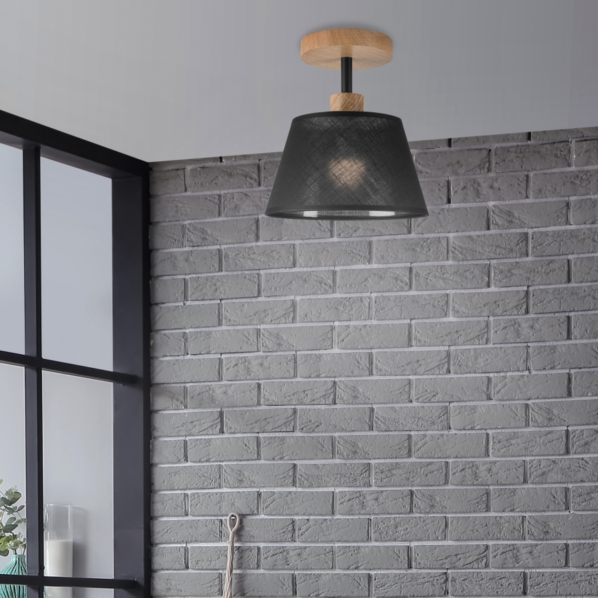 Brilagi - LED  Pinnale kinnitatav lühter ANTHONY 1xE14/60W/230V tamm/must