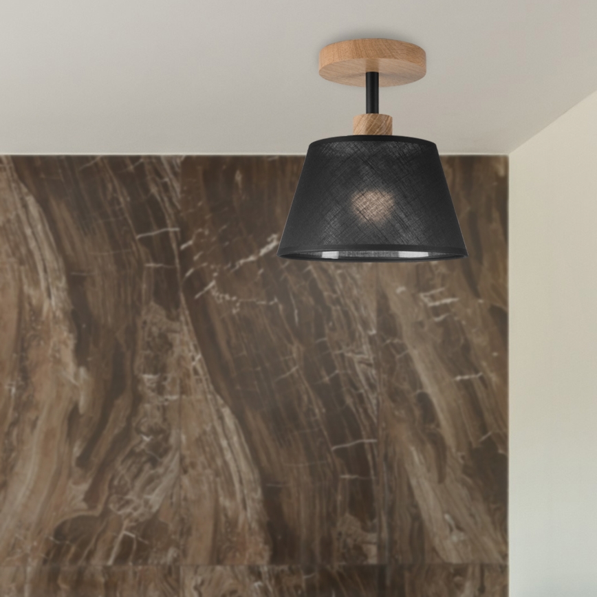 Brilagi - LED  Pinnale kinnitatav lühter ANTHONY 1xE14/60W/230V tamm/must