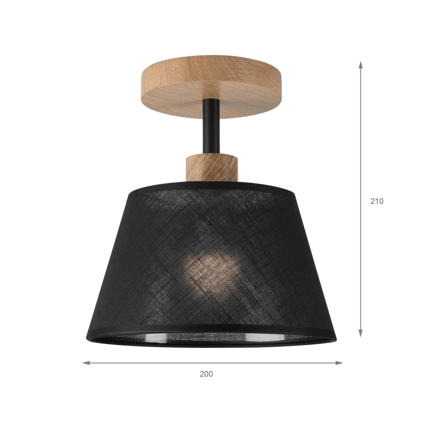 Brilagi - LED  Pinnale kinnitatav lühter ANTHONY 1xE14/60W/230V tamm/must