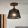 Brilagi - LED  Pinnale kinnitatav lühter ANTHONY 1xE14/60W/230V tamm/must