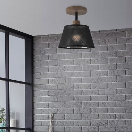 Brilagi - LED  Pinnale kinnitatav lühter ANTHONY 1xE14/60W/230V tamm/must