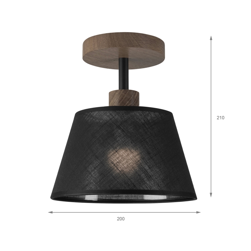 Brilagi - LED  Pinnale kinnitatav lühter ANTHONY 1xE14/60W/230V tamm/must