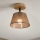 Brilagi - LED  Pinnale kinnitatav lühter ANTHONY 1xE14/60W/230V tamm/pruun