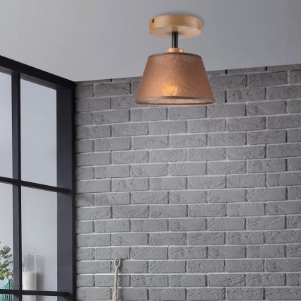 Brilagi - LED  Pinnale kinnitatav lühter ANTHONY 1xE14/60W/230V tamm/pruun