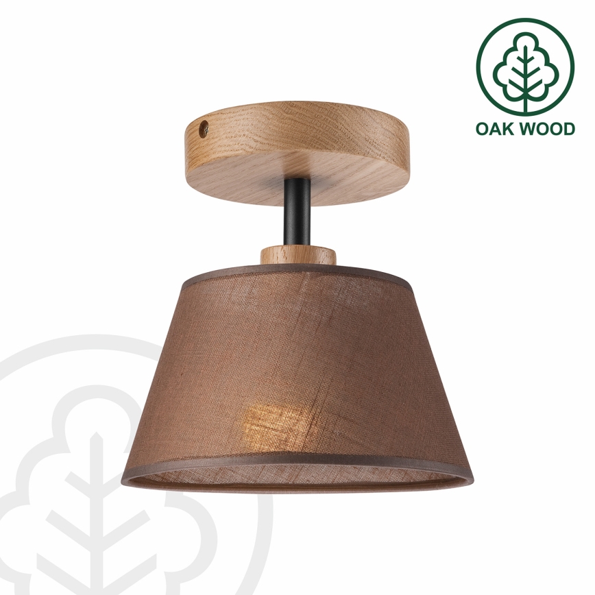 Brilagi - LED  Pinnale kinnitatav lühter ANTHONY 1xE14/60W/230V tamm/pruun