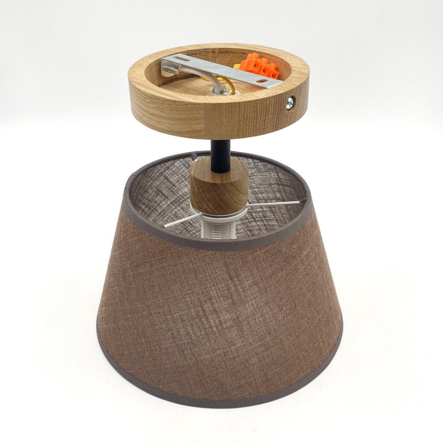 Brilagi - LED  Pinnale kinnitatav lühter ANTHONY 1xE14/60W/230V tamm/pruun