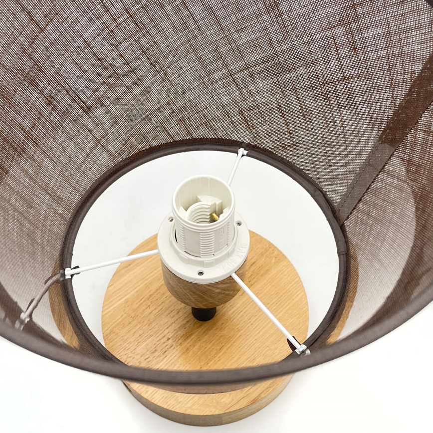 Brilagi - LED  Pinnale kinnitatav lühter ANTHONY 1xE14/60W/230V tamm/pruun