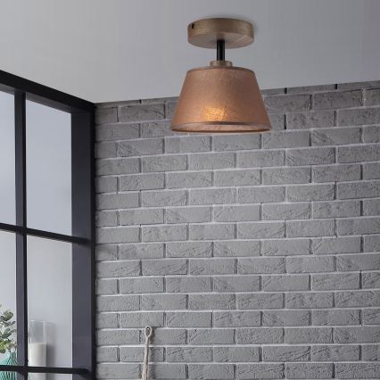 Brilagi - LED  Pinnale kinnitatav lühter ANTHONY 1xE14/60W/230V tamm/pruun