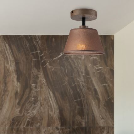 Brilagi - LED  Pinnale kinnitatav lühter ANTHONY 1xE14/60W/230V tamm/pruun