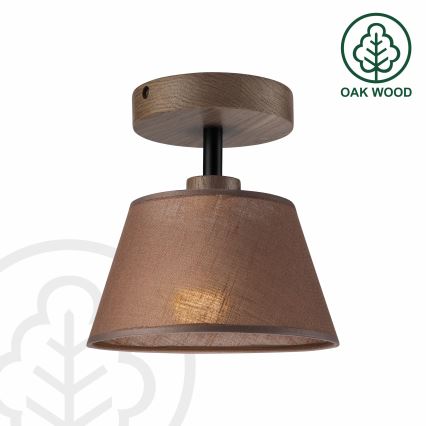 Brilagi - LED  Pinnale kinnitatav lühter ANTHONY 1xE14/60W/230V tamm/pruun