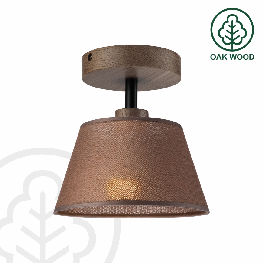 Brilagi - LED  Pinnale kinnitatav lühter ANTHONY 1xE14/60W/230V tamm/pruun