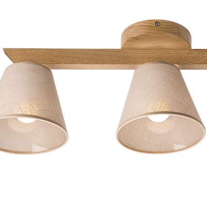 Brilagi - LED  Pinnale kinnitatav lühter ANTHONY 3xE14/40W/230V tamm/beež