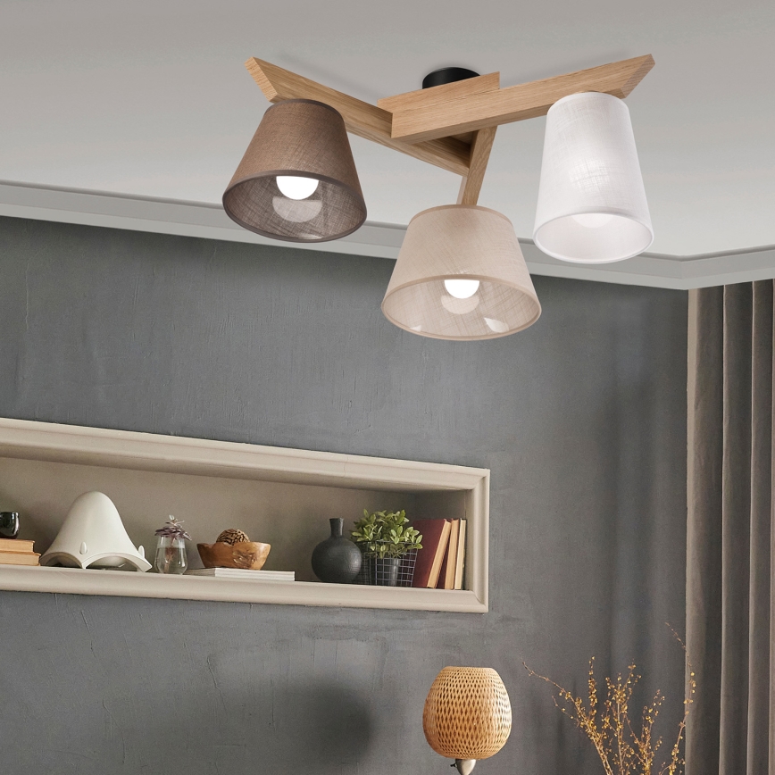 Brilagi - LED  Pinnale kinnitatav lühter ANTHONY 3xE14/40W/230V tamm