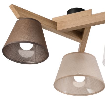 Brilagi - LED  Pinnale kinnitatav lühter ANTHONY 3xE14/40W/230V tamm