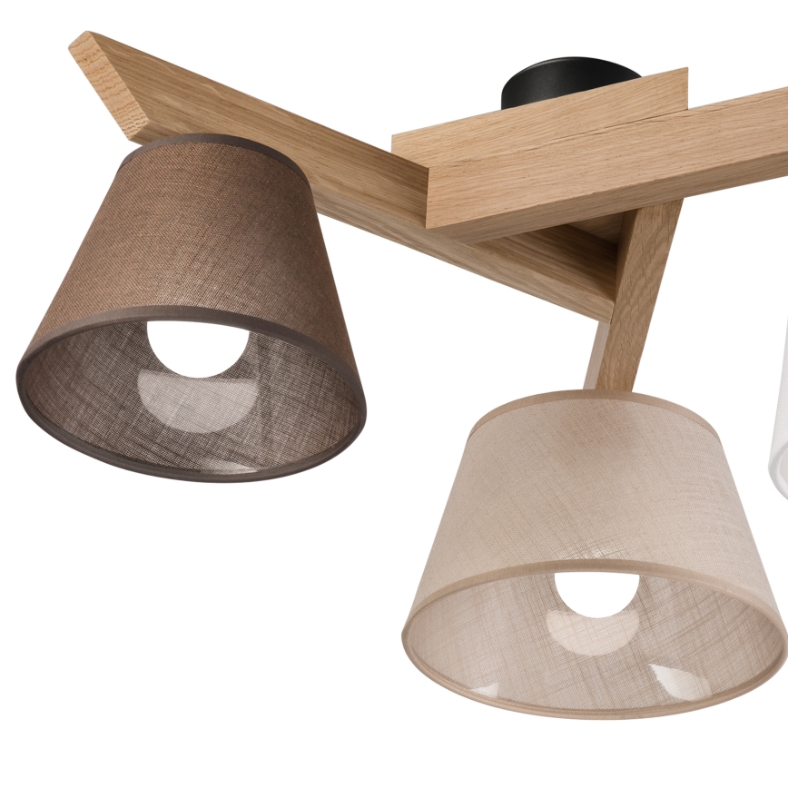 Brilagi - LED  Pinnale kinnitatav lühter ANTHONY 3xE14/40W/230V tamm