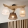 Brilagi - LED  Pinnale kinnitatav lühter ANTHONY 3xE14/40W/230V tamm