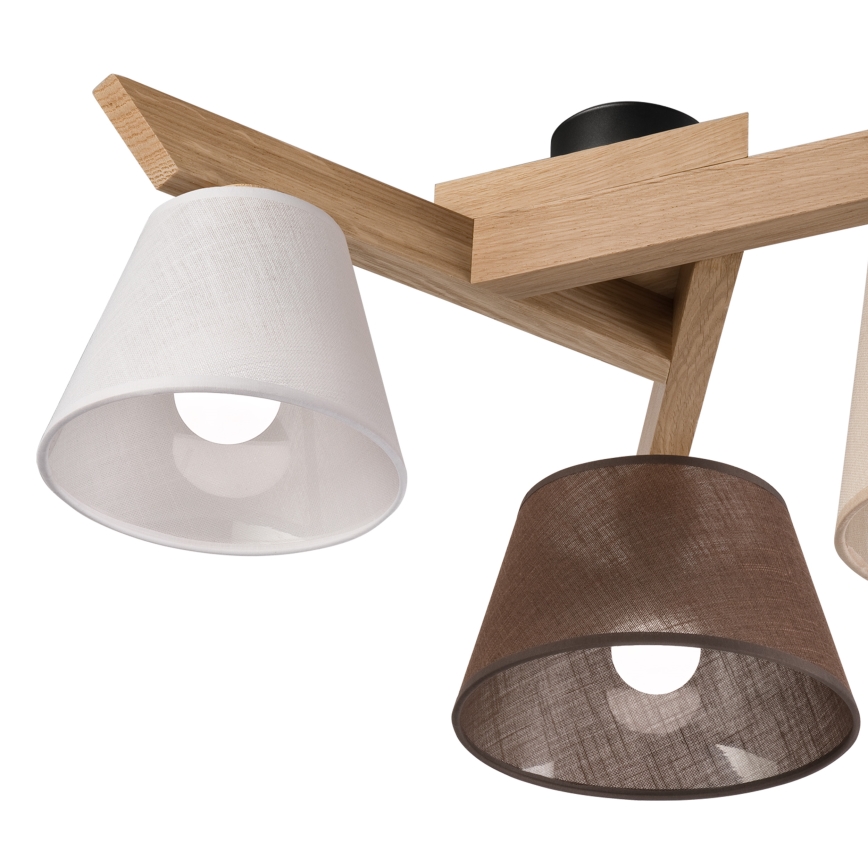 Brilagi - LED  Pinnale kinnitatav lühter ANTHONY 3xE14/40W/230V tamm