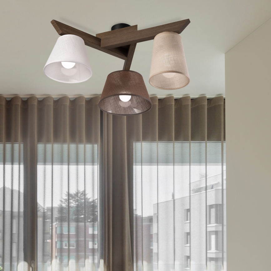 Brilagi - LED  Pinnale kinnitatav lühter ANTHONY 3xE14/40W/230V tamm