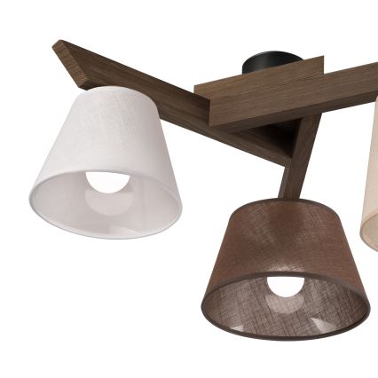 Brilagi - LED  Pinnale kinnitatav lühter ANTHONY 3xE14/40W/230V tamm