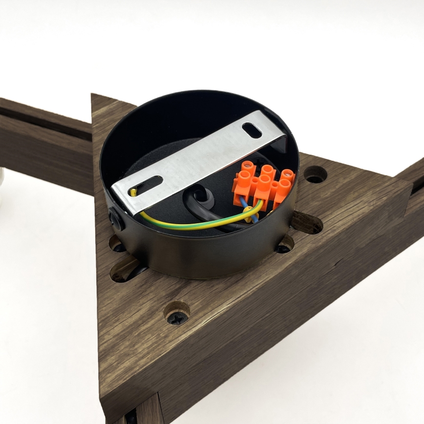 Brilagi - LED  Pinnale kinnitatav lühter ANTHONY 3xE14/40W/230V tamm
