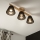 Brilagi - LED  Pinnale kinnitatav lühter ANTHONY 3xE14/40W/230V tamm/must